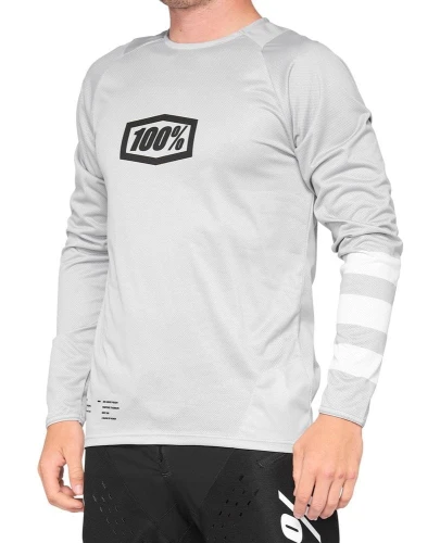 Koszulka juniorska 100% R-CORE Youth Jersey długi rękaw vapor white roz. M (NEW 2021)
