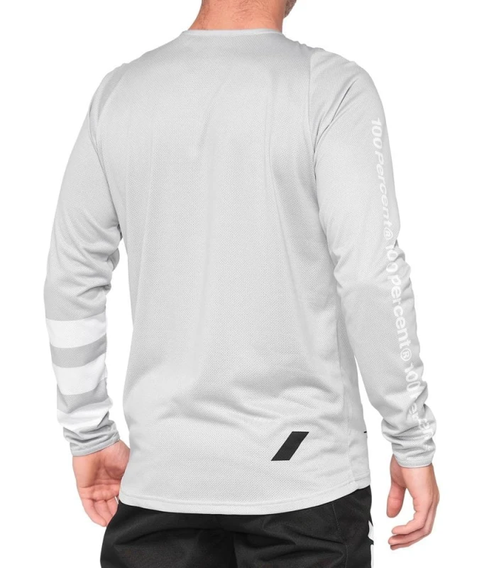 Koszulka juniorska 100% R-CORE Youth Jersey długi rękaw vapor white roz. S (NEW 2021)