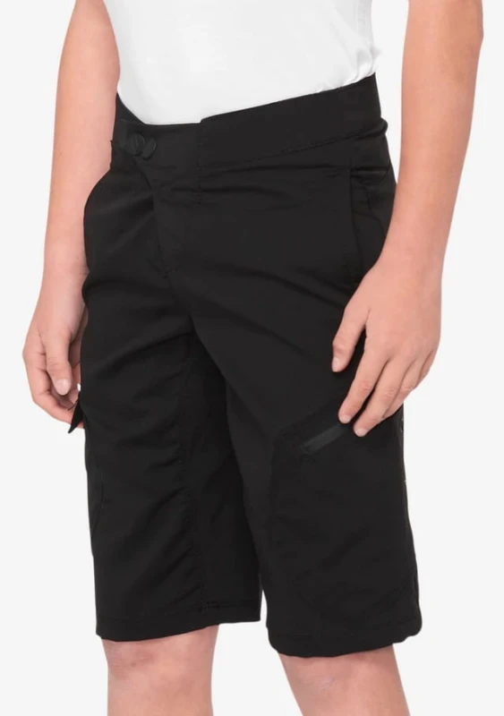 Szorty juniorskie 100% RIDECAMP Youth Shorts black roz. 28 (EUR 42)