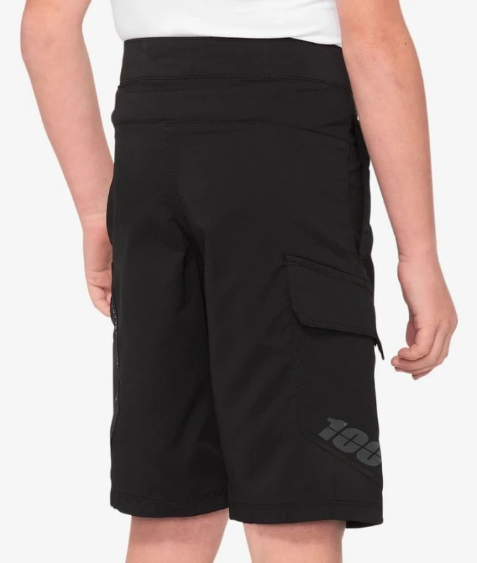 Szorty juniorskie 100% RIDECAMP Youth Shorts black roz. 28 (EUR 42)