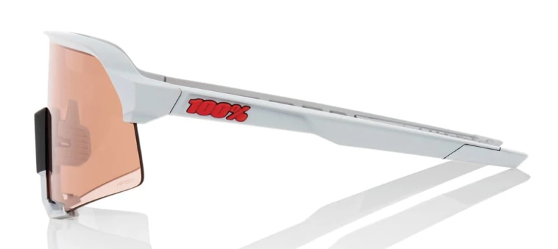 Okulary 100% S3 Soft Tact Stone Grey - HiPER Coral Lens (Szkła Koralowe LT 52% + Szkła Przeźroczyste LT 93%) (NEW 2021)