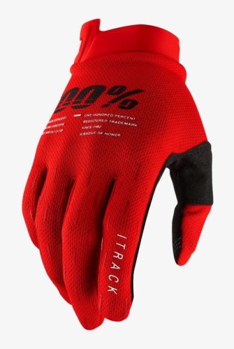 Rękawiczki 100% ITRACK Glove red roz. XXL (długość dłoni 209-216 mm) (NEW)