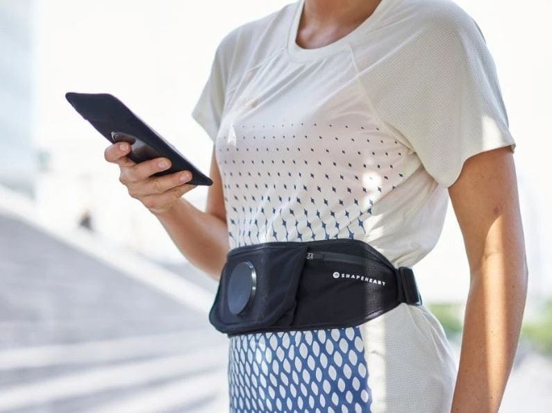 Pas do biegania z pokrowcem na telefon na biodra SHAPEHEART BELT AMZ roz.M < 14,7 cm (NEW)