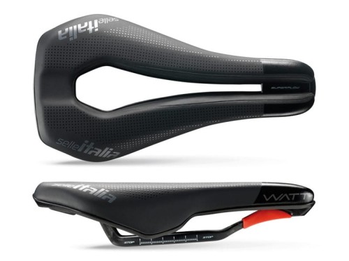 Siodło SELLE ITALIA WATT KIT CARBONIO SUPERFLOW (id match U3), Carbon Rail+10mm, Fibra-Tek, 195g (NEW)