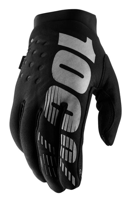 Rękawiczki 100% BRISKER Women's Glove black grey roz. XL (długość dłoni 187-193 mm)