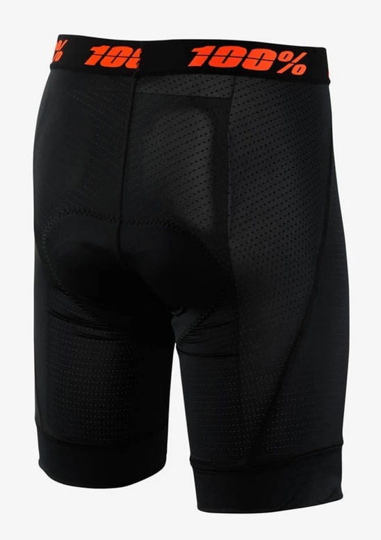 Bokserki juniorskie z wkładką 100% CRUX LINER black roz.22 (EUR 36) (NEW 2021)
