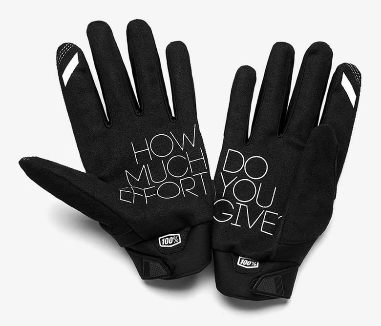 Rękawiczki 100% BRISKER Youth Glove fluo orange black roz. S (długość dłoni 140-149 mm)