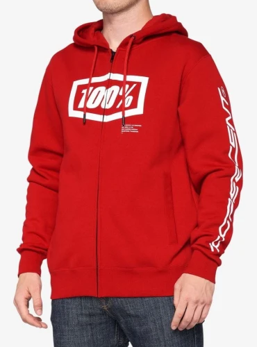 Bluza męska 100% SYNDICATE Hooded Zip Sweatshirt Chili Pepper roz. L (NEW)
