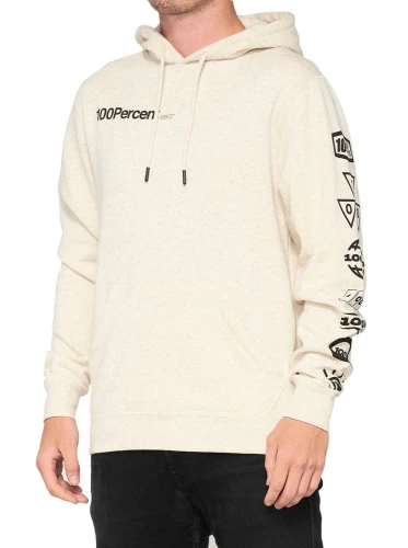Bluza męska 100% SUPER FUTURE Hooded Pullover Sweatshirt Oatmeal Heather roz. L (NEW)