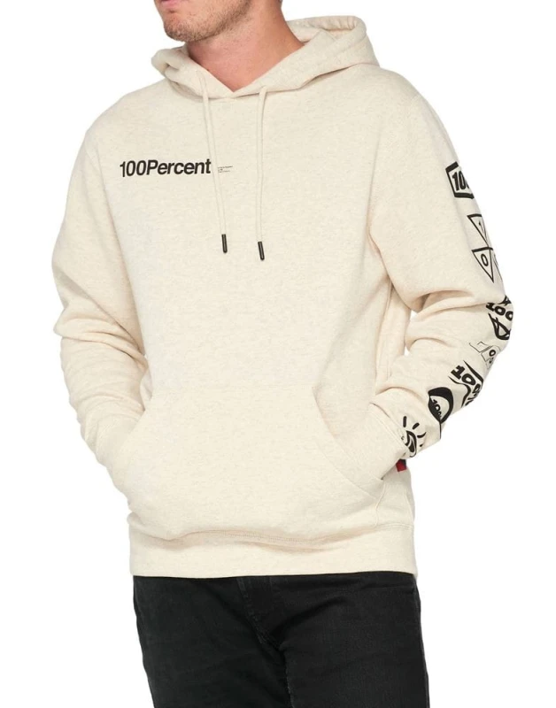 Bluza męska 100% SUPER FUTURE Hooded Pullover Sweatshirt Oatmeal Heather roz. XL (NEW)