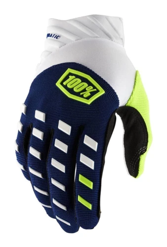 Rękawiczki 100% AIRMATIC Glove navy white roz. S (długość dłoni 181-187 mm) (NEW)