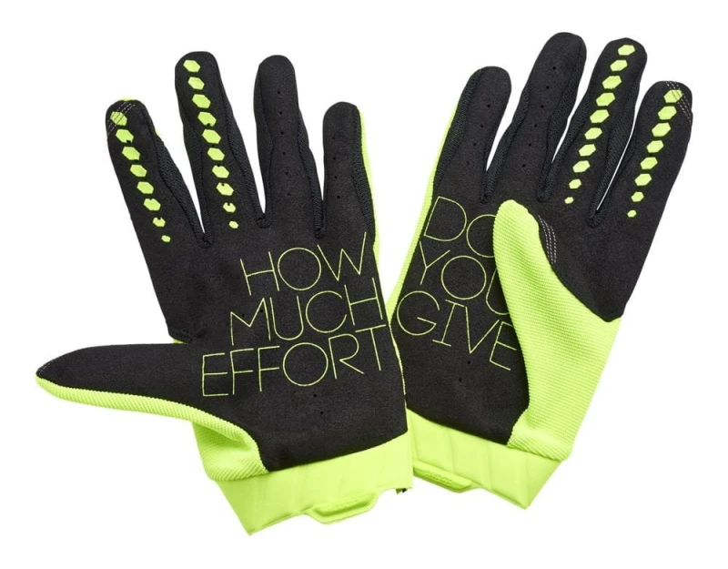 Rękawiczki 100% GEOMATIC Glove fluo yellow roz. XXL (długość dłoni 209-216 mm) (NEW 2022)