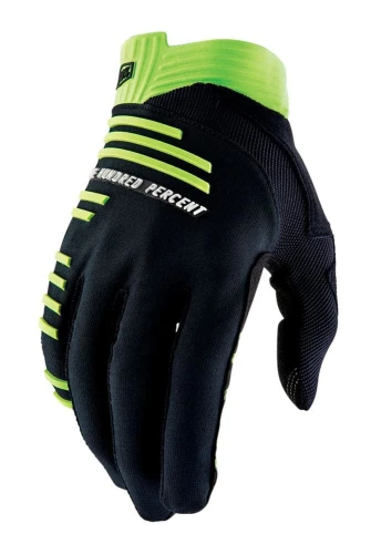 Rękawiczki 100% R-CORE Gloves Black Lime - XL (długość dłoni 200-209 mm) (NEW 2022)