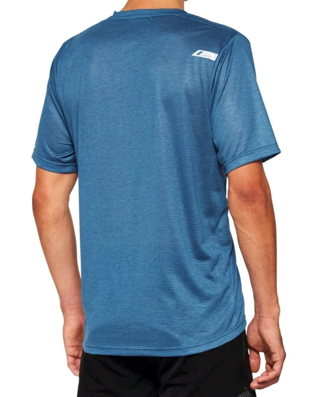 Koszulka męska 100% AIRMATIC Mesh Jersey krótki rękaw slate blue roz. XL (NEW 2022)