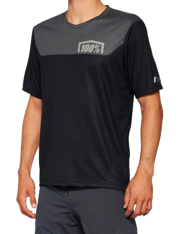Koszulka męska 100% AIRMATIC Jersey krótki rękaw grey midnight roz. XL (NEW 2022)