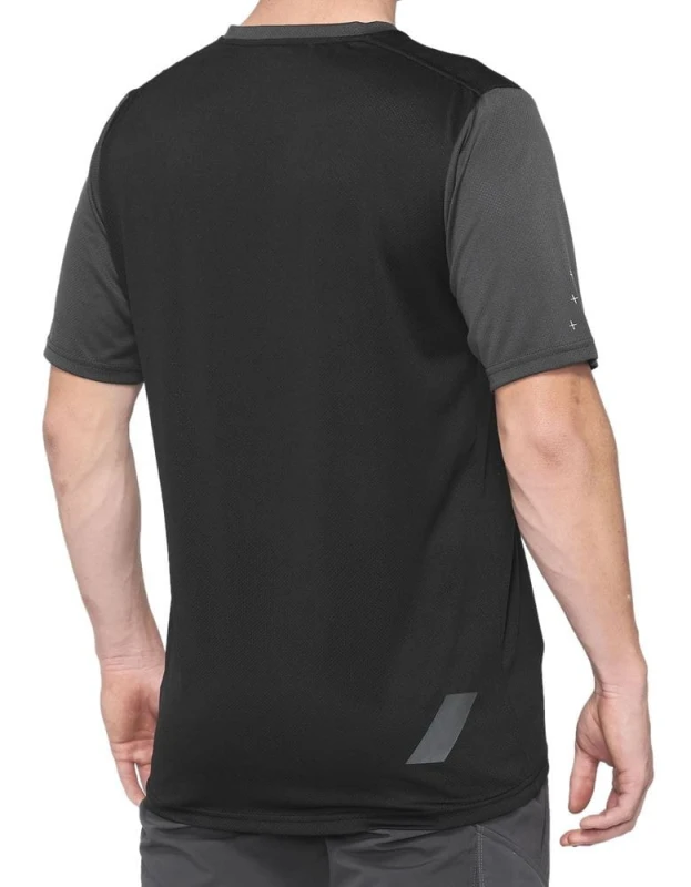 Koszulka męska 100% RIDECAMP Jersey krótki rękaw black charcoal roz. XL