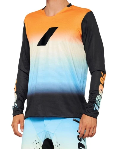 Koszulka męska 100% R-CORE X LE Jersey długi rękaw sunset roz. L (NEW 2022)