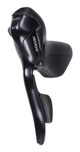 Klamkomanetka MICROSHIFT ADVENT, Lewa, 1.rzędowa, Nie kompatybilna z Shimano, Dual Control, Klamka Hamulec&Dropper, Czarna (NEW)