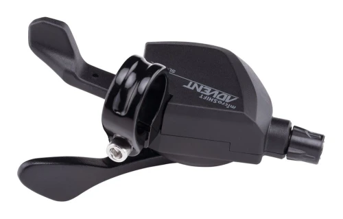 Manetka MICROSHIFT ADVENT, Lewa, 2.rzędowa(2x9), Nie kompatybilna z Shimano, Xpress Trigger, Bez Wskaźnika Przełożeń (NEW)