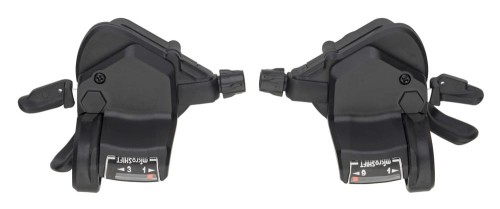 Manetki MICROSHIFT, Para, 9.rzędowe(3x9), Kompatybilne z Shimano, Thumb Tap, Optyczny Wskaźnik Przełożeń (NEW)