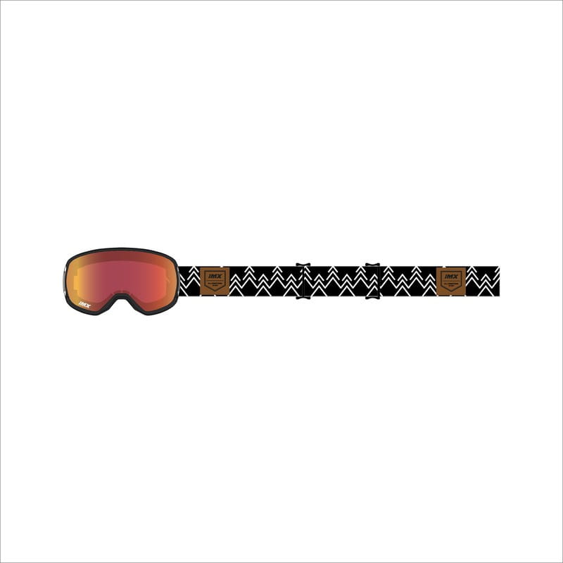 GOGLE SNOWBOARDOWE IMX PEAK BLACK MATT/GRAPHIC BLACK - SZYBA PODWÓJNA GOLD IRRIDIUM + BROWN