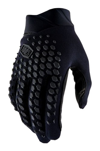 Rękawiczki 100% GEOMATIC Gloves Black/Charcoal - S (długość dłoni 181-187 mm) (NEW 2022)