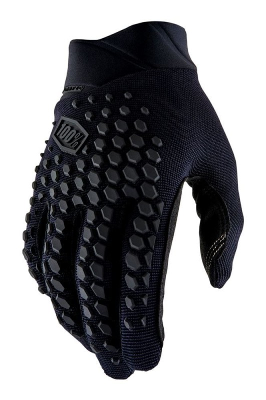 Rękawiczki 100% GEOMATIC Gloves Black/Charcoal - S (długość dłoni 181-187 mm) (NEW 2022)