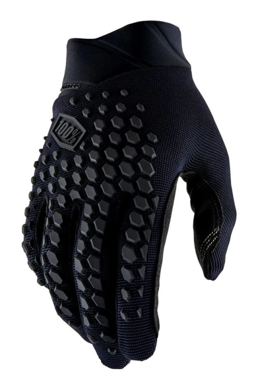 Rękawiczki 100% GEOMATIC Gloves Black/Charcoal - L (długość dłoni 193-200 mm) (NEW 2022)