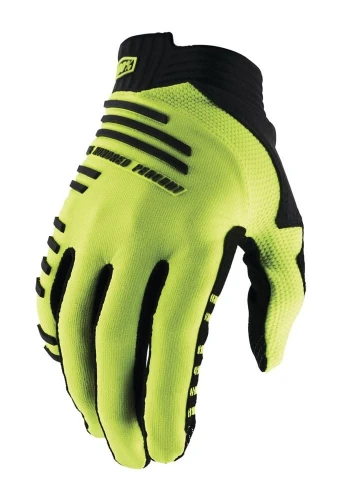 Rękawiczki 100% R-CORE Gloves Fluo Yellow - M (długość dłoni 187-193 mm) (NEW 2022)