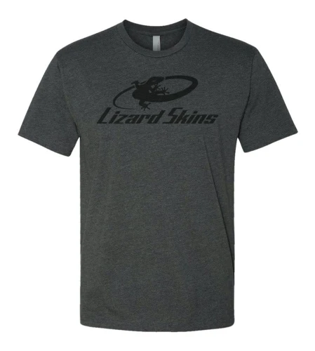 T-shirt LIZARD SKINS SUBTLE LOGO charcoal gray roz. L (NEW 2023)