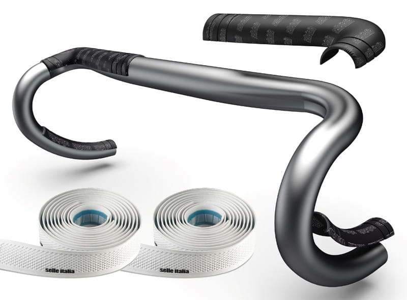 Owijka + wkładki piankowe na kierownicę SELLE ITALIA Shock Absorber kit, Biała (NEW)