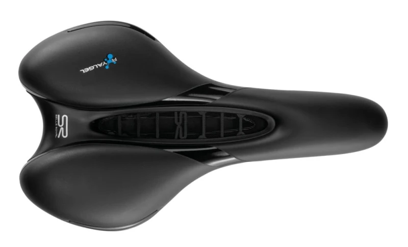 Siodło SELLEROYAL RESPIRO SOFT ATHLETIC 45st. żelowe + elastomery unisex 398g (NEW 2023)