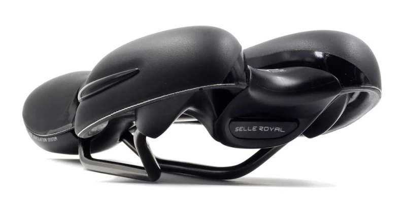 Siodło SELLEROYAL RESPIRO SOFT ATHLETIC 45st. żelowe + elastomery unisex 398g (NEW 2023)