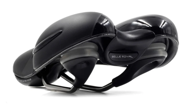 Siodło SELLEROYAL RESPIRO SOFT MODERATE 60st. żelowe + elastomery unisex 496g (NEW 2023)