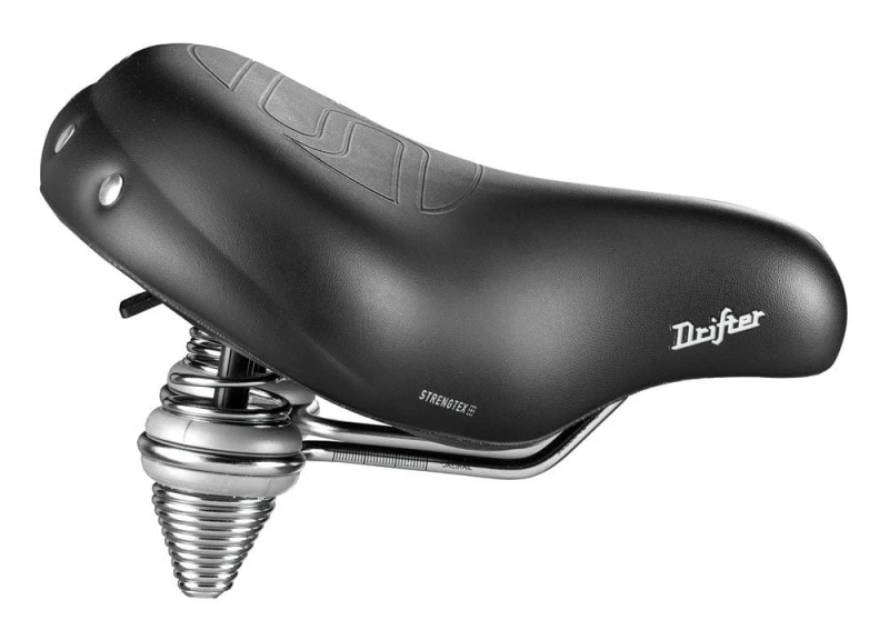 Siodło SELLEROYAL PREMIUM RELAXED 90st. DRIFTER STRENGTEX unisex żelowe + sprężyny czarne (NEW 2023)