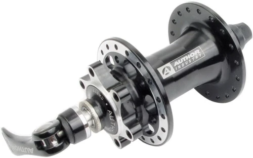 Piasta przednia AUTHOR ACO-H04D-F p/tarczę 32 otw. czarna