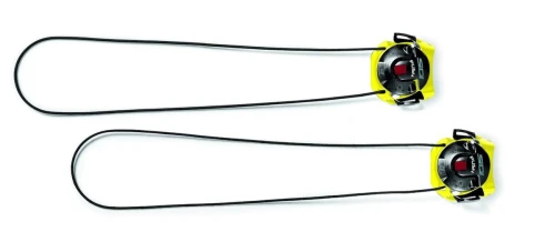 Klamry TECNO-3 PUSH LONG biało-pomarańczowe (MTB DRAKO, WIRE, MTB EAGLE 10, GENIUS 10)