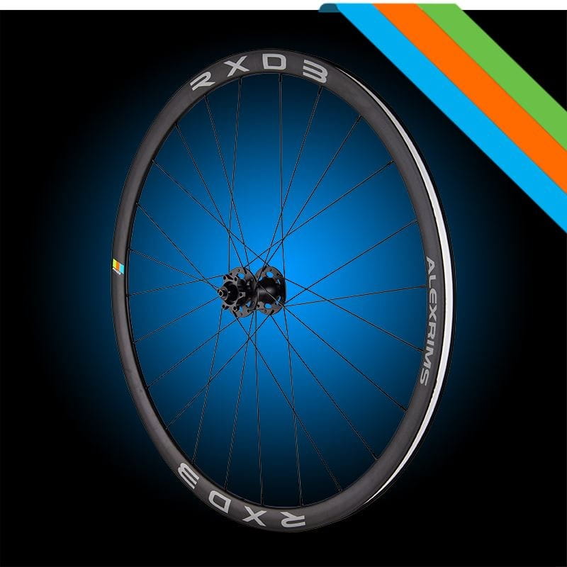 Koła gravelowe ALEXRIMS RXD3, 700C, Stożek 30mm, Tubeless ready, Disc brake IS, Sztywna oś F12X100/R12X142, Waga 1550g (NEW)