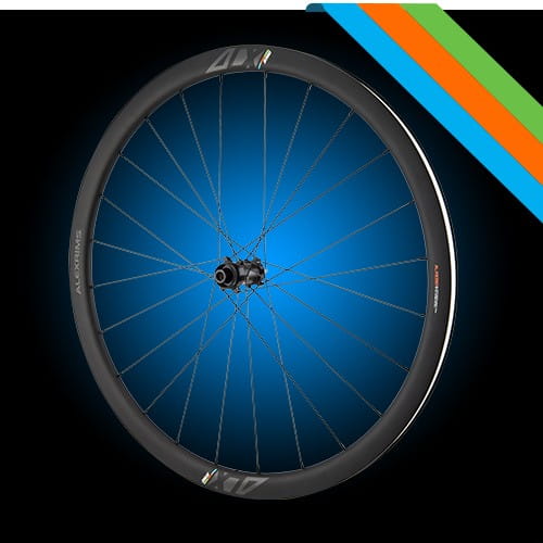 Koła gravelowe ALEXRIMS ALX935D, Karbonowe, 700C, Stożek 35mm, Tubeless ready, Disc brake Centerlock, Sztywna oś F12X100/R12X142, Waga 1650g (DWZ)