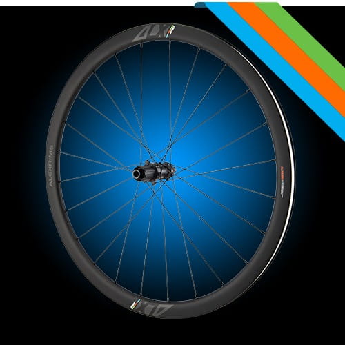 Koła gravelowe ALEXRIMS ALX935D, Karbonowe, 700C, Stożek 35mm, Tubeless ready, Disc brake Centerlock, Sztywna oś F12X100/R12X142, Waga 1650g (DWZ)