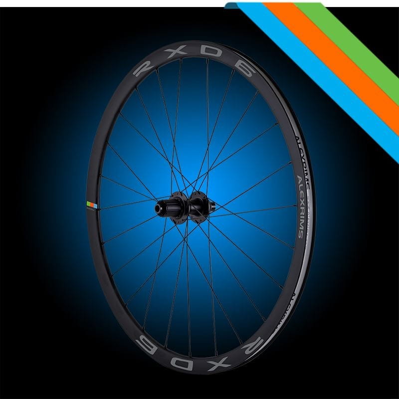 Koła gravelowe ALEXRIMS RXD6, 700C, Stożek 30mm, Tubeless Ready, Disc brake IS, Sztywna oś F12X100/R12X142, Waga 1994g (NEW)