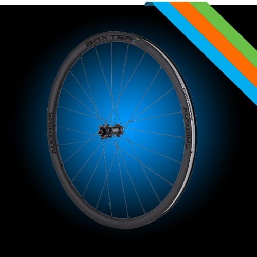 Koła gravelowe ALEXRIMS BAXTER 3.0, Karbonowe, 700C, Stożek 30mm, Tubeless ready, Disc brake Centerlock, Sztywna oś F12X100/R12X142, Waga 1650g (NEW)