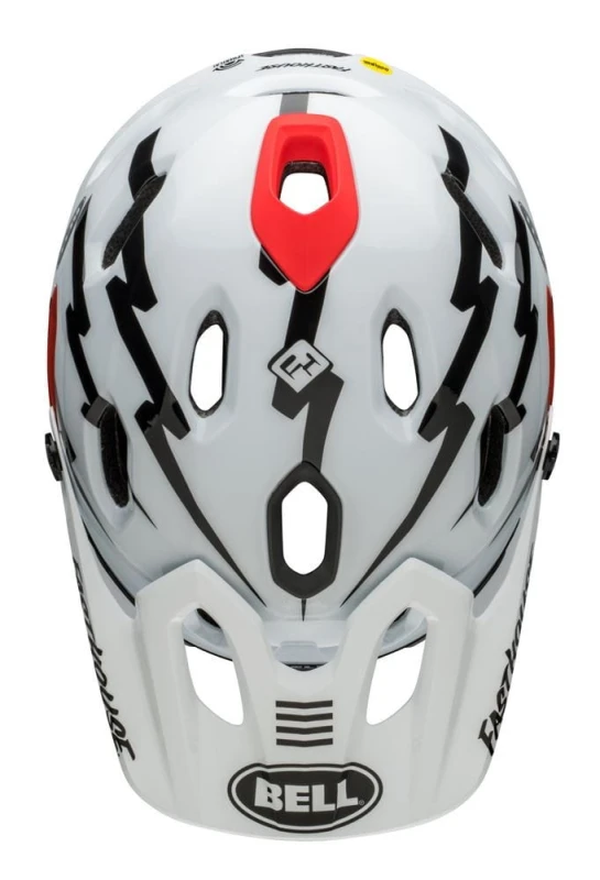 Kask full face BELL SUPER DH MIPS SPHERICAL fasthouse matte gloss black white roz. L (58–62 cm) (NEW)