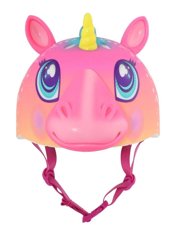 Kask dziecięcy juniorski C-PREME SUPER RAINBOW CORN pink roz. XS TODDLER FS 3+ (48-52 cm) (NEW)