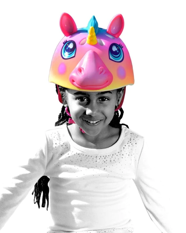 Kask dziecięcy juniorski C-PREME SUPER RAINBOW CORN pink roz. XS TODDLER FS 3+ (48-52 cm) (NEW)