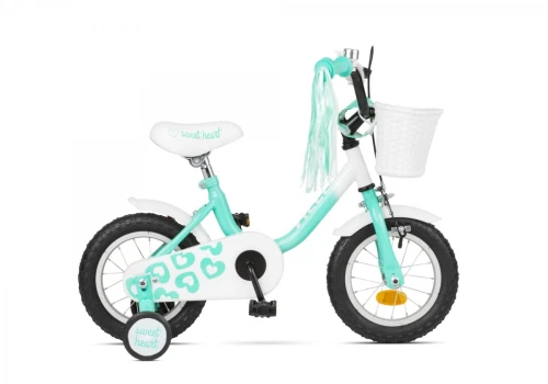 Rower dziecięcy Accent Sweetheart 12" biało-miętowy