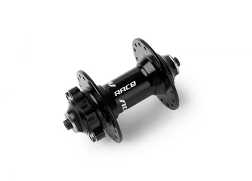 Piasta RACE v2, tył, 32 otw., czarno-biała, oś QR, Shimano 10