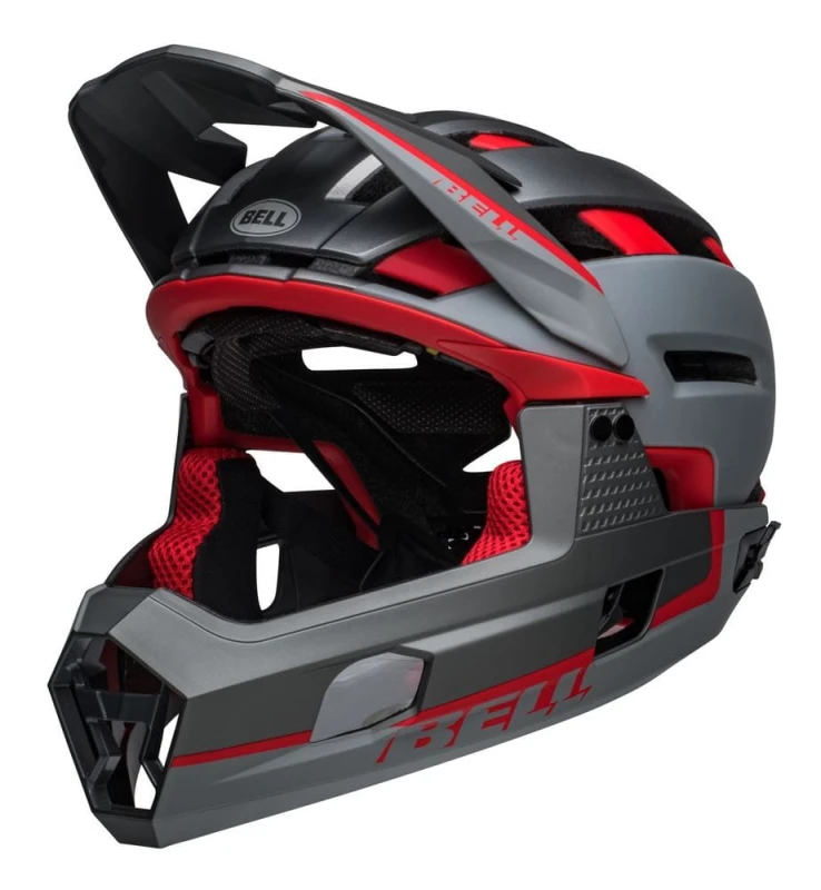 Kask full face BELL SUPER AIR R MIPS SPHERICAL matte gray red roz. M (55-59 cm) (NEW)
