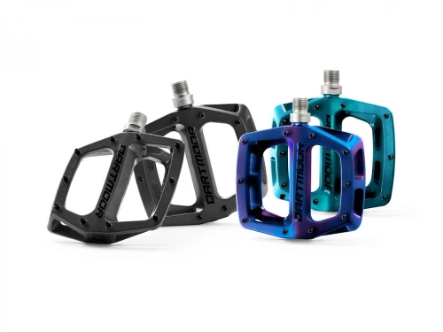 Pedały Vibe Pro, odlewane aluminium, łożyska maszynowe, teal green