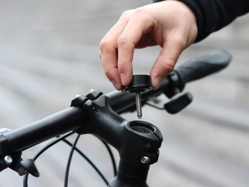 Uchwyt rowerowy na telefon SHAPEHEART STEM 2XL, Mocowanie na kapsel sterów (NEW)